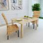 Preview: Esszimmerstühle 2 Stk. Abaca und Mango Massivholz
