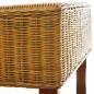 Preview: Esszimmerstühle 2 Stk. Braun Natürliches Rattan