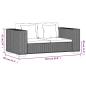 Preview: 2-Sitzer Sofa Echtes Rattan 