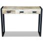Preview: Konsolentisch mit 3 Schubladen Mangoholz Massiv 110x35x78 cm