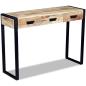 Preview: Konsolentisch mit 3 Schubladen Mangoholz Massiv 110x35x78 cm