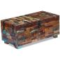 Preview: Couchtisch Truhe Altholz Massiv 80x40x35 cm