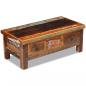 Preview: Couchtisch mit Schubladen Altholz Massiv 90x45x35 cm