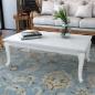 Preview: Couchtisch 115×65×42 cm Hochglanz Weiß