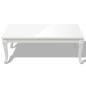 Preview: Couchtisch 115×65×42 cm Hochglanz Weiß