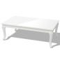 Preview: Couchtisch 115×65×42 cm Hochglanz Weiß