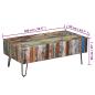 Preview: Couchtisch Altholz 100x50x38 cm