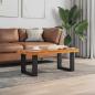Preview: Couchtisch Teak Harz 100x50 cm
