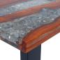 Preview: Couchtisch Teak Harz 100x50 cm