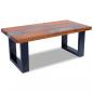 Preview: Couchtisch Teak Harz 100x50 cm