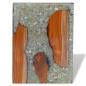 Preview: Hocker Teak Massivholz und Harz