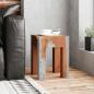 Preview: Hocker Massivholz Teak und Harz