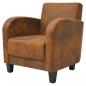 Preview: Sessel Braun Wildleder-Optik