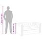 Preview: Chesterfield-Sofa 2-Sitzer Kunstleder Braun