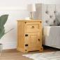 Preview: Nachttisch im Mexiko-Stil Kiefer Massiv 53x39x66 cm