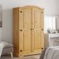 Preview: Kleiderschrank Mexiko-Stil Kiefernholz 2 Türen