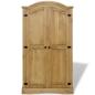 Preview: Kleiderschrank Mexiko-Stil Kiefernholz 2 Türen