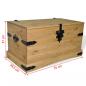Preview: Truhe Mexiko-Stil Kiefernholz 91x49,5x47 cm