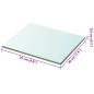 Preview: Regalboden Glas Transparent 20 cm x 25 cm