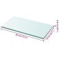 Preview: Regalboden Glas Transparent 30 cm x 12 cm