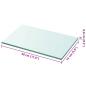 Preview: Regalboden Glas Transparent 30 cm x 15 cm