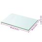 Preview:  Regalboden Glas Transparent 30x20 cm