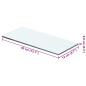 Preview: Regalboden Glas Transparent 40x12 cm