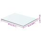 Preview: Regalboden Glas Transparent 40 cm x 25 cm