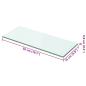 Preview: Regalboden Glas Transparent 50x15 cm