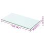 Preview: Regalboden Glas Transparent 50x20 cm