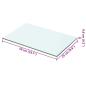 Preview: Regalboden Glas Transparent 50x25 cm