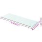 Preview: Regalboden Glas Transparent 60 cm x 15 cm