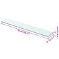 Preview: Regalboden Glas Transparent 70 cm x 12 cm
