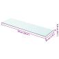 Preview: Regalboden Glas Transparent 70 cm x 20 cm