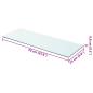 Preview: Regalboden Glas Transparent 70x25 cm