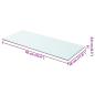Preview: Regalboden Glas Transparent 70x30 cm