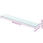 Preview: Regalboden Glas Transparent 80x12 cm