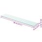 Preview: Regalboden Glas Transparent 80x15 cm