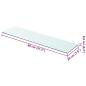 Preview: Regalboden Glas Transparent 80x20 cm