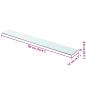 Preview: Regalboden Glas Transparent 90x12 cm