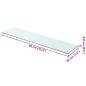 Preview: Regalboden Glas Transparent 90x20 cm