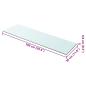 Preview: Regalboden Glas Transparent 100x30 cm