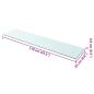 Preview: Regalboden Glas Transparent 110x25 cm
