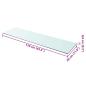 Preview: Regalboden Glas Transparent 110x30 cm