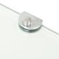 Preview: Eckablage mit Verchromten Halterungen Glas Transparent 35x35 cm
