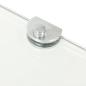 Preview: Eckablage mit Verchromten Halterungen Glas Transparent 45x45 cm