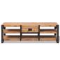 Preview: TV-Schrank Massivholz Akazie 140x40x45 cm