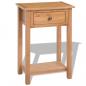 Preview: ARDEBO.de - Konsolentisch 50x32x75 cm Massivholz Eiche