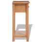 Preview: Konsolentisch 50x32x75 cm Massivholz Eiche