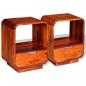 Preview: Nachttische mit Schubladen 2 Stk. Palisanderholz 40x30x50 cm